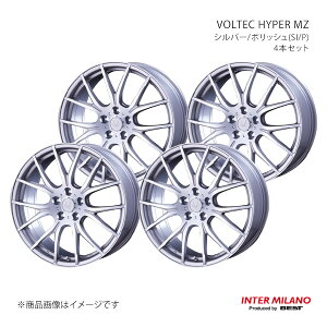 INTER MILANO �C���^�[�~���m VOLTEC HYPER MZ �z�C�[�� 4�{�Z�b�g�y21×9.0J 5-120 INSET45 �V���o�[/�|���b�V���z