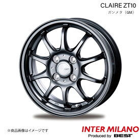 INTER MILANO/インターミラノ CLAIRE ZT10 トール M900系 ホイール 1本【15×5.5J 4-100 INSET43 ガンメタ】