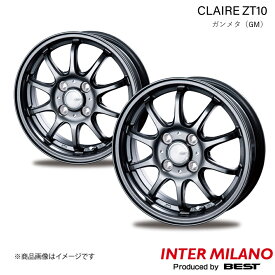 INTER MILANO/インターミラノ CLAIRE ZT10 トール M900系 ホイール 2本【15×5.5J 4-100 INSET43 ガンメタ】