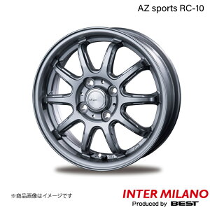 INTER MILANO/C^[~m AZ sports RC-10 J[tB[_[ 160n ^C:175/65R15 zC[ 1{y15×5.5J 4-100 INSET43 _[NVo[z
