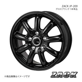 ZACK JP-209 アクセラ/アクセラスポーツ BL系 2009/6～2013/11 純正/推奨タイヤサイズ:195/65-15 アルミホイール1本 【15×6.0J 5-114.3 +53 グロスブラック】