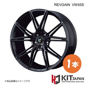 �����Q�C�� VW55S �z�C�[�� 1�{�y19×8.5J 5-114.3 INSET38 GBK�zKIT JAPAN/�P�C�A�C�e�B �W���p�� REVGAIN VW55S �i��:K50025
