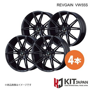 �����Q�C�� VW55S �z�C�[�� 4�{�y20×8.5J 5-114.3 INSET45 GBK�zKIT JAPAN/�P�C�A�C�e�B �W���p�� REVGAIN VW55S �i��:K50028×4
