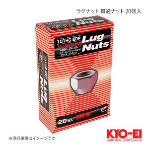 KYO-EI �L���[�G�C ���O�i�b�g �N���[�����b�L 20�� M12×P1.5 21HEX �e�[�p�[��60° 16mm �ђʃi�b�g 101HC-20P