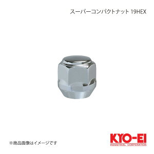 KYO-EI �L���[�G�C �X�[�p�[�R���p�N�g�i�b�g 19HEX �N���[�����b�L M12×P1.5 19HEX 22mm �e�[�p�[��60° �܃i�b�g P101-19