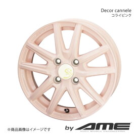 Decor cannele アルミホイール1本 ディアスワゴン S321N(2009/9～2020/4)【14×4.5J 4-100 +45 コライピンク】 共豊