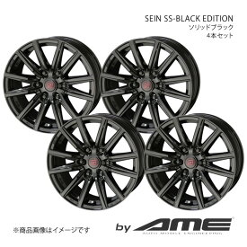 SEIN SS-BLACK EDITION アルミホイール 4本セット WRX STI G#B(2007/6～2014/8)【18×8.0J 5-114.3 +45 ソリッドブラック】 共豊