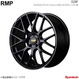 RMP/028F WRX S4 VAG アルミホイール 1本 【18×7.0J 5-114.3 INSET48 セミグロスブラック＋リムエッジDC＋ロゴマシニング】