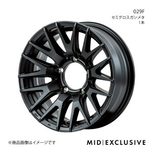 MID EXCLUSIVE/029F ジムニー 64系 アルミホイール1本【16×5.5J 5-139.7 INSET20 セミグロスガンメタ】