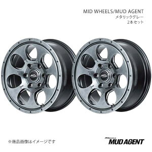 MID WHEELS/MUD AGENT �n�C�G�[�X 200�n �A���~�z�C�[��2�{�Z�b�g�y16×6.5J 6-139.7 INSET38 MGR�zL19A6656D338010N×2