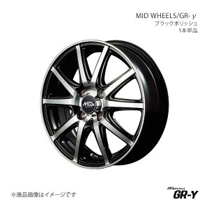 MID WHEELS/GR- GuBS DA17W A~zC[1{y14×4.5J 4-100 INSET45 BKPzY251445433450390