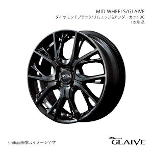 MID WHEELS/GLAIVE ^gt@NX LA650S/LA660S A~zC[1{y15×4.5J 4-100 INSET45 DBKzX18454543345DBK0