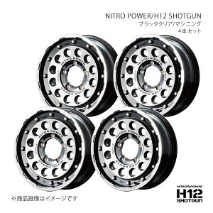 NITRO POWER/H12 SHOTGUN ���C�Y�n�C�u���b�h A202A �A���~�z�C�[��4�{�Z�b�g�y16×6.0J 5-100 INSET40 BKM�zL172660533400301×4