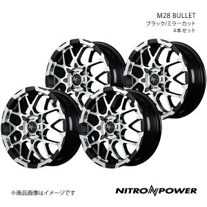 NITRO POWER/M28 BULLET [ LA100S/110S A~zC[4{Zbgy15×5.0J 4-100 INSET48 ubN/~[Jbgz