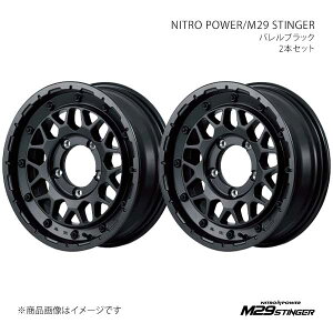 �i�C�g���p���[/M29 �X�e�B���K�[ �A���~�z�C�[��2�{�Z�b�g�y16×5.5J 5-139.7 INSET20 BBK�zNITRO POWER/M29 STINGER X1936555D3200300×2