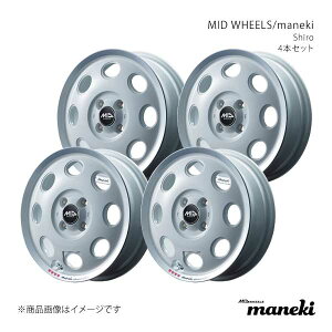 MID WHEELS/maneki GuBS DA64W A~zC[4{Zbgy14×4.5J 4-100 INSET45 WHPzL176445433450400×4