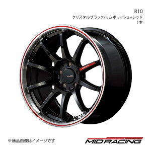 MID RACING/R10 XebvS RKn A~zC[1{y18×7.5J 5-114.3 INSET50 NX^ubN/|bV+bhz