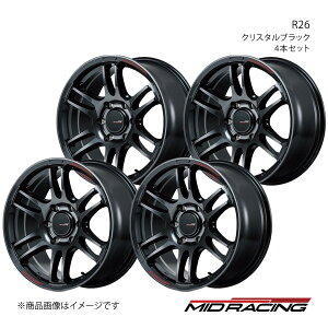 MID RACING/R26 nCG[X/WAXG[X 200n A~zC[4{Zbgy17×6.5J 6-139.7 INSET38 NX^ubNz