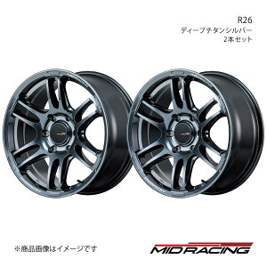 MID RACING/R26 nCG[X/WAXG[X 200n A~zC[2{Zbgy16×6.5J 6-139.7 INSET38 fB[v`^Vo[z