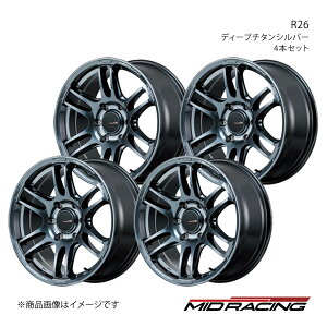 MID RACING/R26 nCG[X/WAXG[X 200n A~zC[4{Zbgy16×6.5J 6-139.7 INSET38 fB[v`^Vo[z