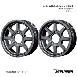 MID WHEELS/MUD RIDER �W���j�[ JB64W �A���~�z�C�[��2�{�Z�b�g�y16×5.5J 5-139.7 INSET22 MGR�zV9856555D322MG0N×2