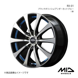 MID WHEELS/RX-01 [~[ 900n A~zC[1{y15×5.5J 4-100 INSET43 ubN|bV/A_[Jbgu[z