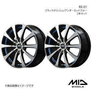 MID WHEELS/RX-01 VG^ 80n A~zC[2{Zbgy15×5.5J 4-100 INSET43 ubN|bV/A_[Jbgu[z
