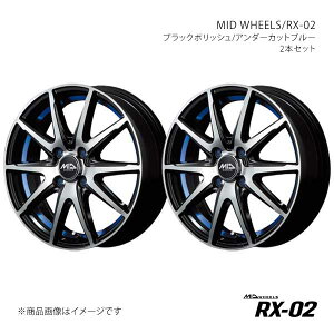 MID WHEELS/RX-02 Xy[VA MK94S A~zC[2{Zbgy14×4.5J 4-100 INSET45 BKBzY2654454334503LN×2