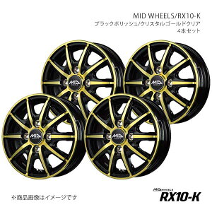 MID WHEELS/RX10-K �A���~�z�C�[��4�{�Z�b�g�y12×3.50B 4-100 INSET42 BPY�zMID WHEELS/RX10-K X15E23543342YGO0×4
