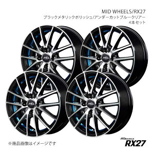 MID WHEELS/RX27 N-WGN/JX^ JH3/4 A~zC[4{Zbgy15×4.5J 4-100 INSET45 BKBzF7475454334503LN×4