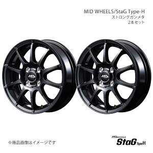 MID WHEELS/StaG Type-H A~zC[2{Zbgy15×5.5J 4-100 INSET45 SGMzS76B55543345GM00×2
