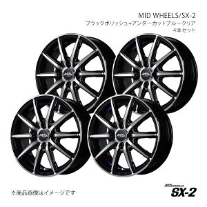 MID WHEELS/SX-2 GuBS DA64W A~zC[4{Zbgy14×4.5J 4-100 INSET45 BKBzX15A44543345BL00×4
