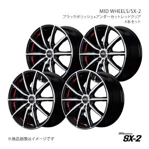 MID WHEELS/SX-2 N-WGN/JX^ JH3/4 A~zC[4{Zbgy15×4.5J 4-100 INSET45 BKRzX15A54543345B4R0×4