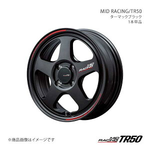 MID���[�V���O/TR50 �A���~�z�C�[��1�{�y16×6.0J 4-100 INSET45 TBK�zMID RACING/TR50 F70366043345030N×1