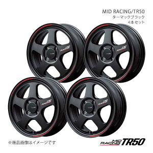 MID���[�V���O/TR50 �A���~�z�C�[��4�{�Z�b�g�y16×6.0J 4-100 INSET45 TBK�zMID RACING/TR50 F70366043345030N×4