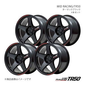 MID[VO/TR50 A~zC[4{Zbgy18×10.5J 5-114.3 INSET22 TBKzMID RACING/TR50