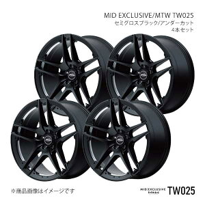 MID�G�N�X�N���[�V�u/MTW TW025 �A���~�z�C�[��4�{�Z�b�g�y20×8.5J 5-114.3 INSET45 SBU�zMID EXCLUSIVE/MTW TW025 X19AA85573450300×4