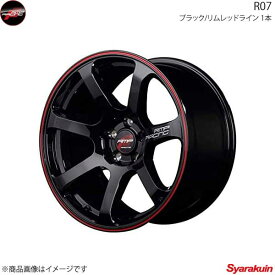 RMP RACING/R07 N-ONE JG系 アルミホイール 4本セット【15×5J 4-100 INSET45 ブラック/リムレッドライン】