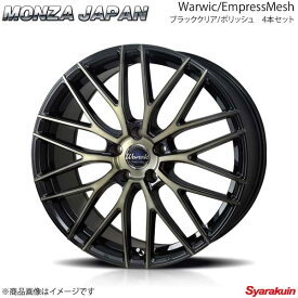 MONZA JAPAN Warwic/EmpressMesh ホイール4本 ムーヴ/ムーヴカスタム LA100系【15×4.5J 4-100 INSET43 ブラッククリア/ポリッシュ】