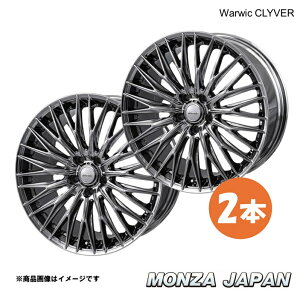 MONZA JAPAN Warwic CLYVER GS 190�n �A���~�z�C�[�� 2�{�y18×7.5J 5-114.3 INSET40 SPT�z���[�E�B�b�N �N���C���@�[ RV-03×2