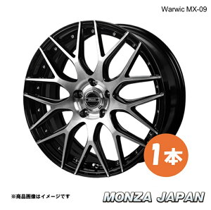 MONZA JAPAN Warwic MX-09 CX-3 DKE/DK5�n 2016/11�`2017/06 �A���~�z�C�[�� 1�{�y17×7.0J 5-114.3 INSET48 B/P�z���[�E�B�b�N �G���G�b�N�X09 WM-02