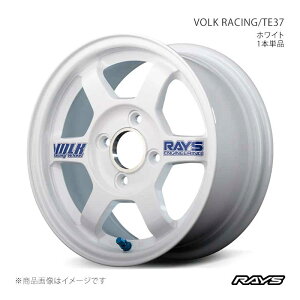 RAYS ���C�Y �{���N���[�V���O TE37 �A���~�z�C�[��1�{�P�i�y13×6J 4-100 INSET38 WH�z05313603882FH