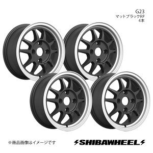 SHIBATIRE Vo^C VozC[ G23 A~zC[4{Zbg 15×7.5J 4-100 INSET25 }bgubNRP G15-07MBP×4