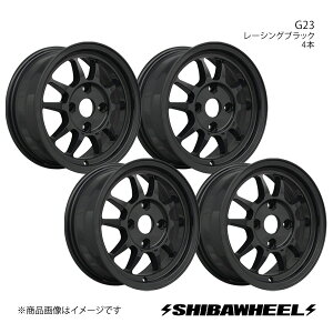 SHIBATIRE Vo^C VozC[ G23 A~zC[4{Zbg 15×6.5J 4-100 INSET38 [VOubN G15-01RB×4