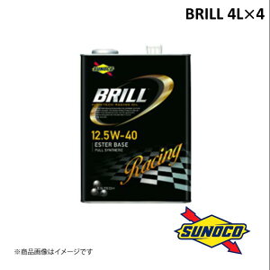 SUNOCO/XmR BRILLV[Y GWIC 12.5W-40 4L×4 FULL SYNTHETIC(GXex[X) u S 100%w Engine Oil