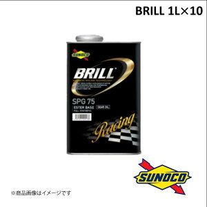 SUNOCO/XmR BRILLV[Y MAIC SPG 75 75W 1L×10 FULL SYNTHETIC(GXex[X) u S 100%w Gear Oil