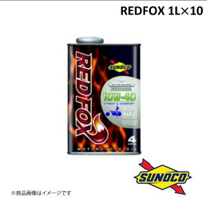 SUNOCO/XmR REDFOXV[Y GWIC STREETCOMFORT 10W-40 1L×10 FULL SYNTHETIC GXe bhtHbNX S 100%w oCN ֎