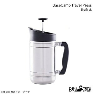 BruTrek ugbN x[XLvgxvX R[q[ vX T[{g Vo[ 950ml BaseCamp Travel Press Brushed Steel CFP0132