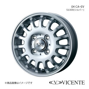 VICENTE/04 EV エブリイワゴン DA64W ホイール 1本 0035665【14×4.5J 4-100 INSET50 SILVER(シルバー)】