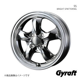 Gyraft/5S フレアクロスオーバー MS31S/MS41S アルミホイール1本【15×4.5J 4-100 INSET45 BRIGHT SPATTERING】0041113